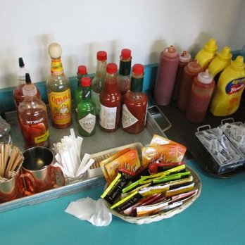 Doxie's Dine In - Pretty much have condiments covered... - American Near Me - Wilbur, Washington