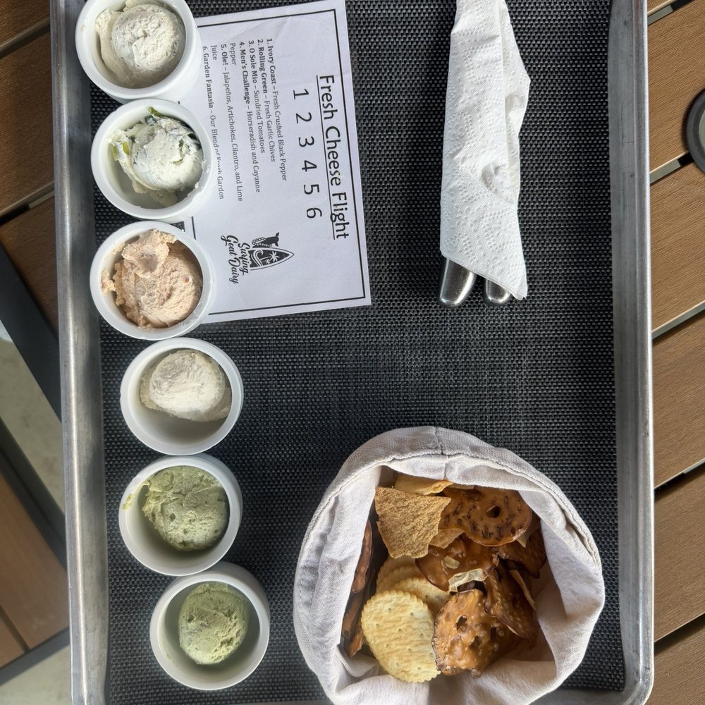 Surfing Goat Dairy - Goat cheese sampler platter - Cheese Shops Near Me - Kula, Hawaii Surfing Goat Dairy - Goat cheese sampler platter - Cheese Shops Near Me - Kula, Hawaii
