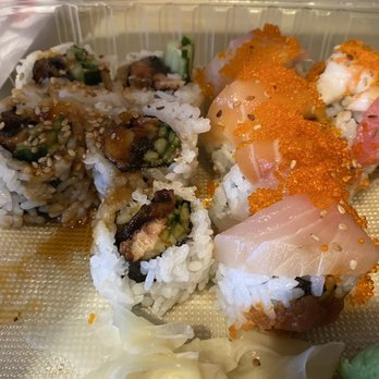 Makiyaki - Unakyu roll $8.95 Spicy tuna rainbow roll $13.95 - Sushi Bars Near Me - San Leandro, California Makiyaki - Unakyu roll $8.95 Spicy tuna rainbow roll $13.95 - Sushi Bars Near Me - San Leandro, California
