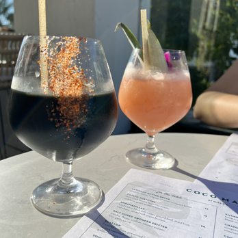 Coco Maya - Black drink and coco Mayan super cute - Caribbean Near Me - San Diego, California