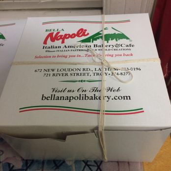 Bella Napoli - Love the old authentic string wrapper. - Bakeries Near Me - Latham, New York