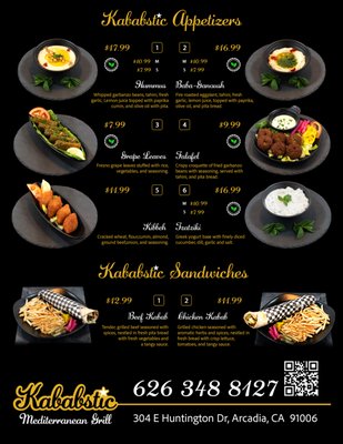 Menu photo 8 Kababstic Mediterranean Grill Arcadia, CA