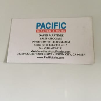 Pacific Sales Kitchen & Home - David Martinez Excellent Customer Service! - Appliances Near Me - Union City, California Pacific Sales Kitchen & Home - David Martinez Excellent Customer Service! - Appliances Near Me - Union City, California