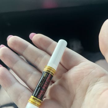 Glow Head Spa & Nails - nail glue they gave me! - Nail Salons Near Me - Machesney Park, Illinois