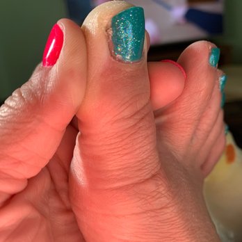 LT Nails - A piss poor pedicure - Nail Salons Near Me - Grove City, Ohio