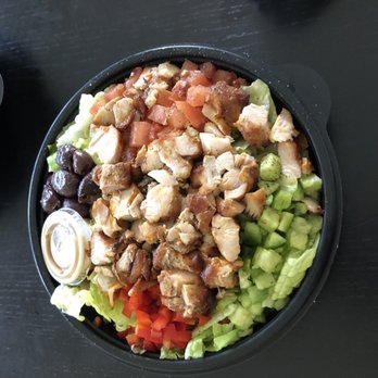 Oren's Hummus - Greek salad with a la cart chicken - Mediterranean Near Me - Cupertino, California