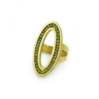 Folia Jewelry - 18k Gold ring with Green Diamonds. - Jewelry Near Me - Portland, Maine Folia Jewelry - 18k Gold ring with Green Diamonds. - Jewelry Near Me - Portland, Maine