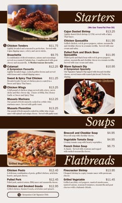 Menu photo 7 Symposium Cafe Restaurant Ancaster, ON Menu photo 7 Symposium Cafe Restaurant Ancaster, ON