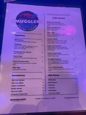 Menu photo 4 Smugglers Cocina Cubana Miami, FL Menu photo 4 Smugglers Cocina Cubana Miami, FL