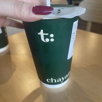 Chayan 茶宴 - peach oolong milk tea - Bubble Tea Near Me - Bellevue, Washington