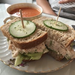 La Petite Patisserie - Tarragon Chicken Salad with Tomato Soup