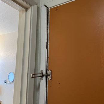 Hotel Solares - Broken door panel. How did they NOT notice this before booking the room??? - Hotels Near Me - Santa Cruz, California Hotel Solares - Broken door panel. How did they NOT notice this before booking the room??? - Hotels Near Me - Santa Cruz, California