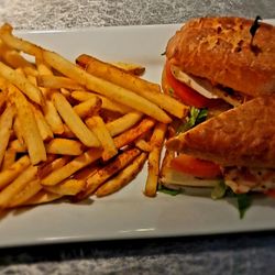 Dave & Buster's Buffalo - Walden Galleria - Dave & Busters, Chicken Avocado Club & Fries
