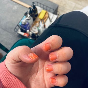 Urban Nail Box - I'm terrible at nail photos lol but the color turned out lovely! - Nail Salons Near Me - Seattle, Washington