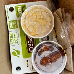 Pollo Campero - Drive-through order: 4 pieces fried chicken & 2 sides