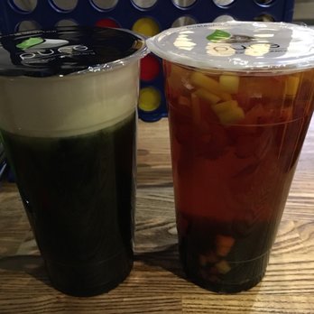 Pure Tea Bar - Matcha Sea Crema (left), Prom Date - Bubble Tea Near Me - San Jose, California Pure Tea Bar - Matcha Sea Crema (left), Prom Date - Bubble Tea Near Me - San Jose, California
