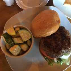 Boomtown Kitchen - Antelope burger and squash zucchini mix.