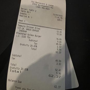 DUO Restaurant & Spirits - Lounges Near Me - Southfield, Michigan
