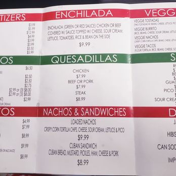 Cafe Tecun - The menu - Mexican Near Me - Lake Worth, Florida