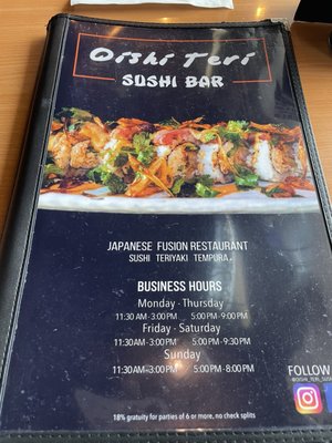 Menu photo 8 Oishi Teri Sushi Bar Modesto, CA