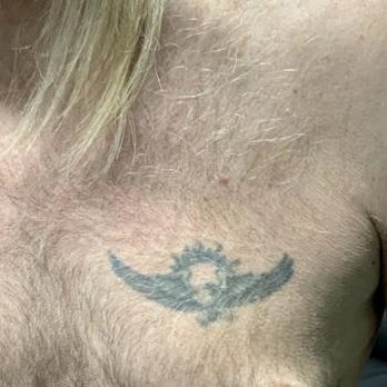 Lost Souls Tattoo Shop - Before. 38 yr old faded Tattoo I got in the Philippines while I was in the Navy. - Tattoo Near Me - Upland, California
