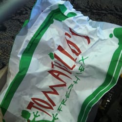 Tomatillo's Fresh Mex - To-go bag nearly empty, salsa and chips were so good!
