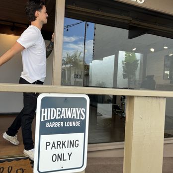 Hideaways Barber Lounge - Private parking - Barbers Near Me - San Clemente, California