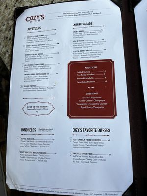 Menu photo 8 Cozy's Cafe & Pub Liberty Township, OH Menu photo 8 Cozy's Cafe & Pub Liberty Township, OH