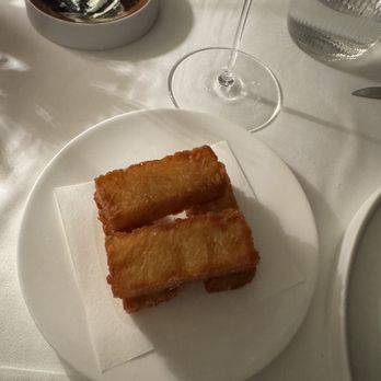 Four Twenty Five by Jean-Georges - Potato fritters - American Near Me - New York, New York Four Twenty Five by Jean-Georges - Potato fritters - American Near Me - New York, New York