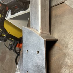 Bache Built Welding and Fabrication - This was a sample piece for cable railing on a spiral staircase.