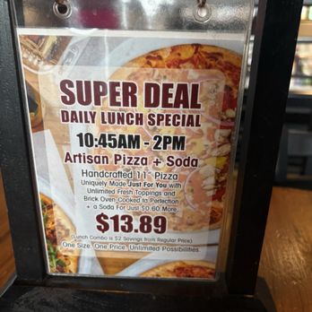 Artisan Pizza - Lunch special - Pizza Near Me - Parker, Colorado Artisan Pizza - Lunch special - Pizza Near Me - Parker, Colorado