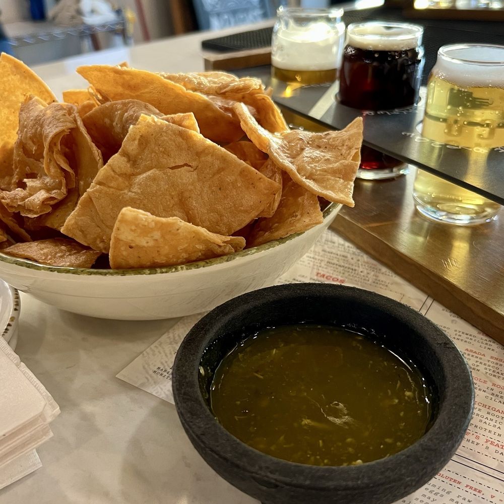 Housemade chips and salsa verde