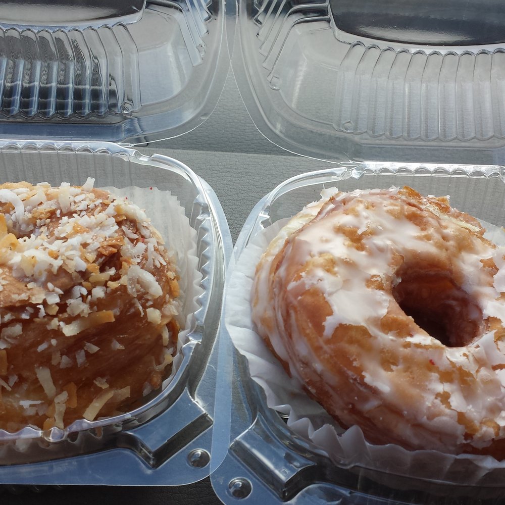 Bakers Donuts - Coconut and glazed cronut - Donuts Near Me - Sacramento, California