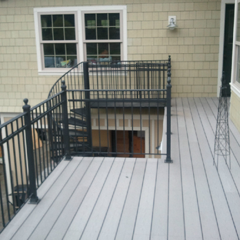 JW Ironworks - a view of a deck with stairs and railings - General Contractors Near Me - Spokane, Washington JW Ironworks - a view of a deck with stairs and railings - General Contractors Near Me - Spokane, Washington