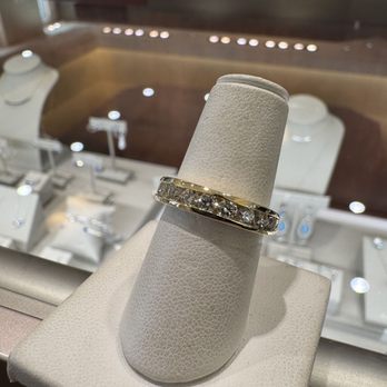 DeVons Jewelers - 14 Carat Gold Yellow Lab Grown Diamond Anniversary Ring - Watches Near Me - Reno, Nevada DeVons Jewelers - 14 Carat Gold Yellow Lab Grown Diamond Anniversary Ring - Watches Near Me - Reno, Nevada