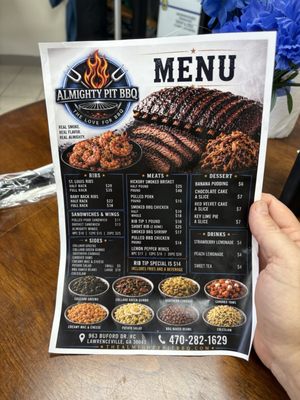 Menu photo 1 Almighty Pit BBQ Lawrenceville, GA Menu photo 1 Almighty Pit BBQ Lawrenceville, GA