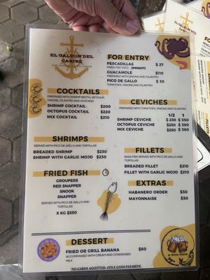 Menu photo 3 El Galeón del Caribe Cancún, ROO