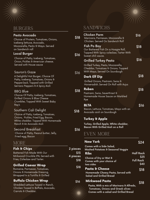 Menu photo 1 Mirkwood Public House Arlington, WA Menu photo 1 Mirkwood Public House Arlington, WA
