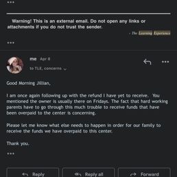 Email from Director and I.