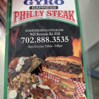 Gyro Express Philly Steaks - Every table has a personal menu - Sandwiches Near Me - Las Vegas, Nevada Gyro Express Philly Steaks - Every table has a personal menu - Sandwiches Near Me - Las Vegas, Nevada