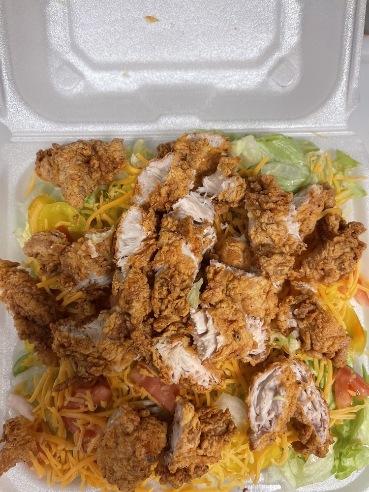 Shark's Fish & Chicken - Gray Logo