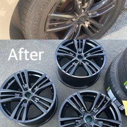 Abrasive Blasting & Powder Coating - Powder Coated Rims