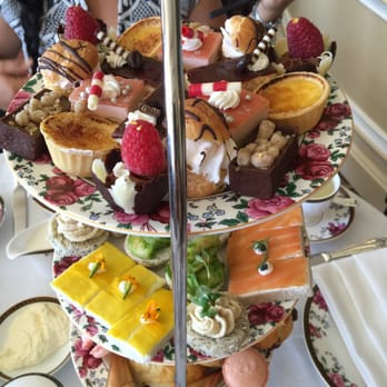 Lobby Lounge - Tier of sweets and and a few variety of savory sandwiches - Venues & Event Spaces Near Me - Pasadena, California
