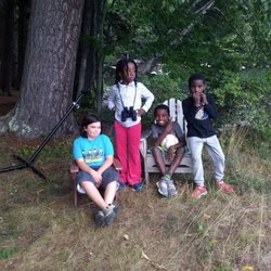 Wheeler's Camps - The kids posing before they get their swim clothes on.