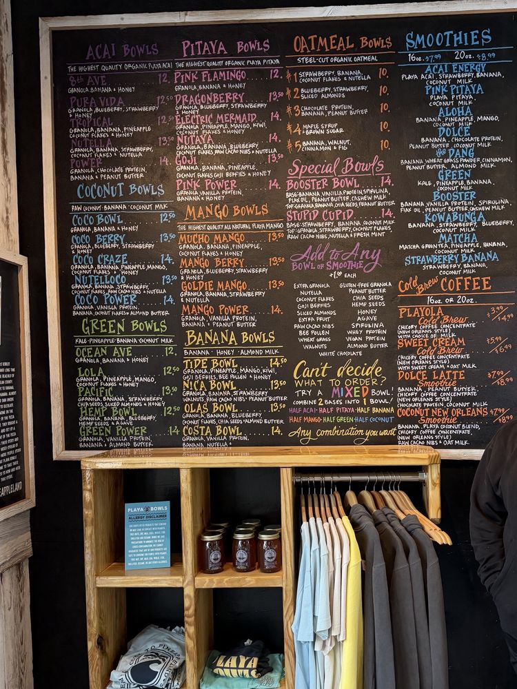 Food from Playa Bowls