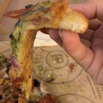 Pieology Pizzeria Southbay Pavillion Mall - This is what happens when only the outer crust is cooked properly. - Pizza Near Me - Carson, California