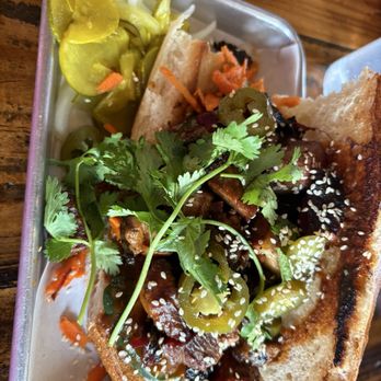 Breakwater Barbecue - Burnt ends banh mi - Barbeque Near Me - El Granada, California Breakwater Barbecue - Burnt ends banh mi - Barbeque Near Me - El Granada, California
