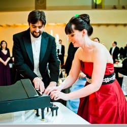 Playing the piano cake (hubby and I are both pianists).