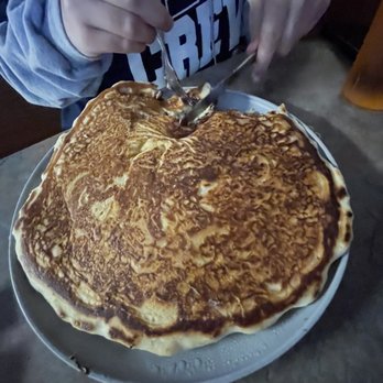 The Train Station - Giant chocolate chip pancake. - American Near Me - Lock Haven, Pennsylvania The Train Station - Giant chocolate chip pancake. - American Near Me - Lock Haven, Pennsylvania