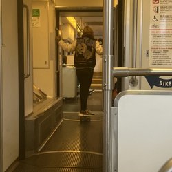VTA Light Rail - Capitol Station - His music was loud, but I still loved it.